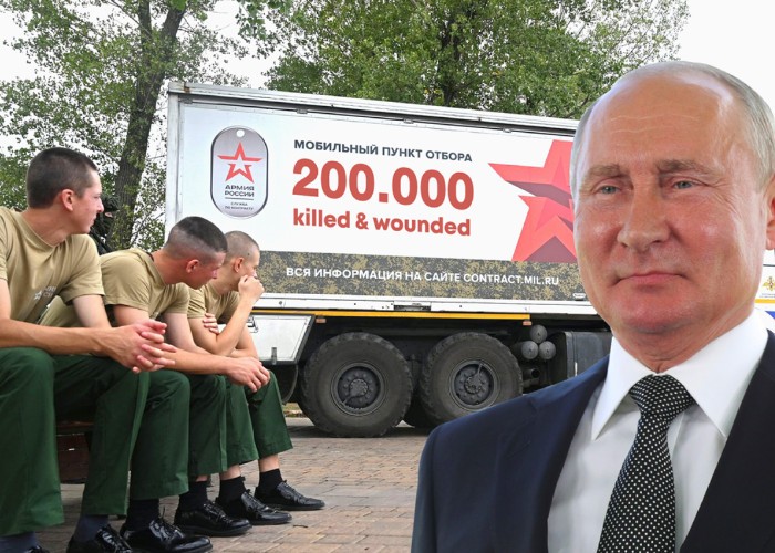 Performanțele ”strategului” Putin: 200.000 de ruși morți sau răniți pe fronturile din Ucraina!