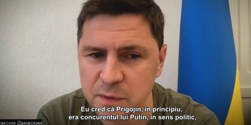 VIDEO. Consilierul lui Zelenski: „Rusia nu va ataca intenționat România și R. Moldova, însă probabilitatea unor distrugeri accidentale există”. Ce spune despre presupusa moarte a lui Prigojin