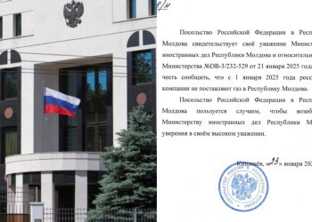 Dezvăluirea Deschide.md. Document: Rusia a abandonat așa-zisa Transnistria. Ambasada Rusiei la Chișinău:”Nicio companie rusă nu va livra gaze în stânga Nistrului”