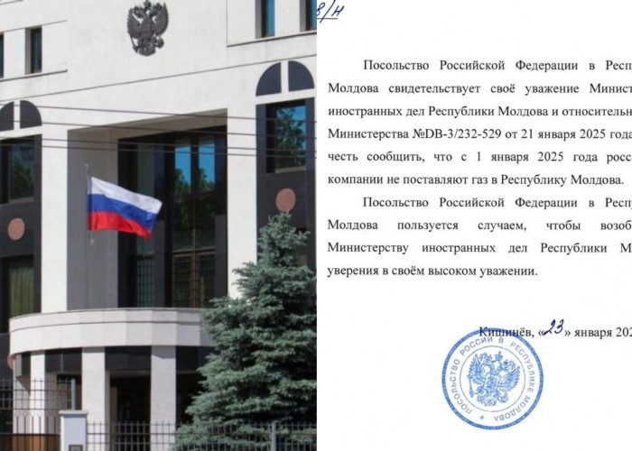 Dezvăluirea Deschide.md. Document: Rusia a abandonat așa-zisa Transnistria. Ambasada Rusiei la Chișinău:”Nicio companie rusă nu va livra gaze în stânga Nistrului”