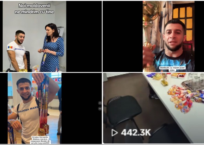 Rușii au inventat un "campion mondial" în R. Moldova, pe care-l folosesc propagandistic / Operațiunea de manipulare a atins o audiență record pe TikTok, în pragul alegerilor parlamentare