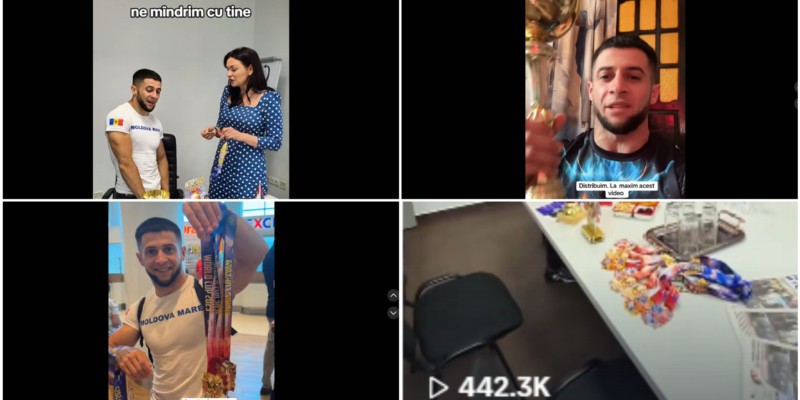 Rușii au inventat un "campion mondial" în R. Moldova, pe care-l folosesc propagandistic / Operațiunea de manipulare a atins o audiență record pe TikTok, în pragul alegerilor parlamentare