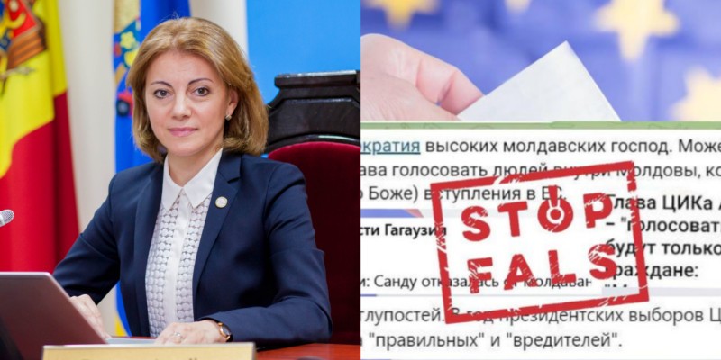 StopFals.md: Propaganda rusă inventează declarații pe care le atribuie unor oficiali moldoveni pentru a șubrezi încrederea alegătorilor în preajma prezidențialelor și a referendumului privind aderarea la UE. Cazul președintei CEC, Angelica Caraman