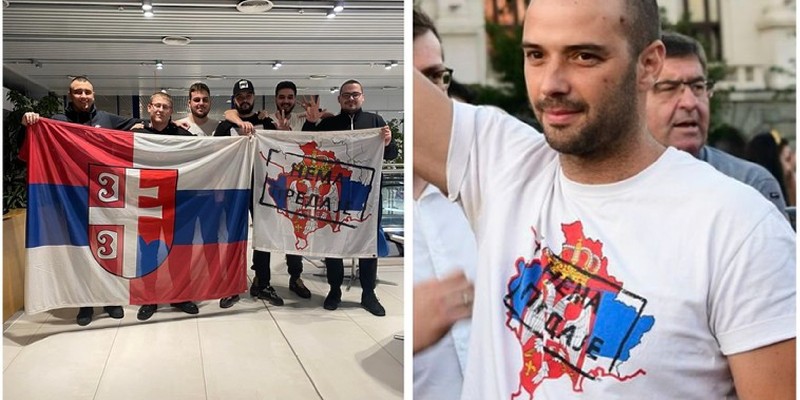 FOTO / 6 dintre cei 12 ultrași sârbi opriți pe aeroportul din Chișinău, membri ai unei grupări extremiste pro-ruse. Liderul acesteia, reținut în Serbia