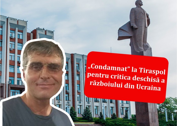 Separatiștii Rusiei din așa-zisa Transnistria refuză să-l elibereze din detenție pe activistul civic Victor Pleșcanov, condamnat pentru că a criticat invadarea Ucrainei. Pleșcanov a fost diagnosticat cu o afecțiune oncologică